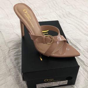 Faux Patent Leather Heels